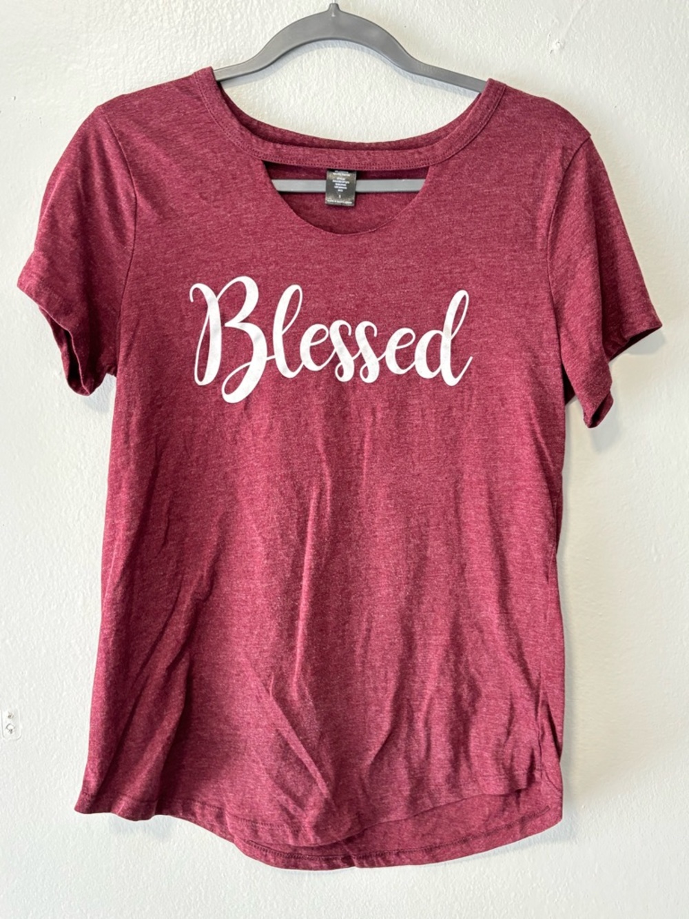 "Blessed" Women's Maroon Graphic Tee